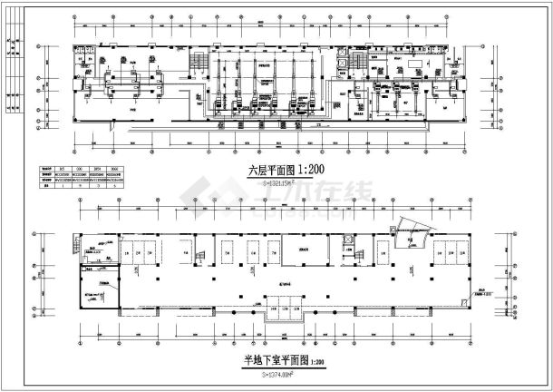 某地区标准水环热泵中央空调cad施工图-图一