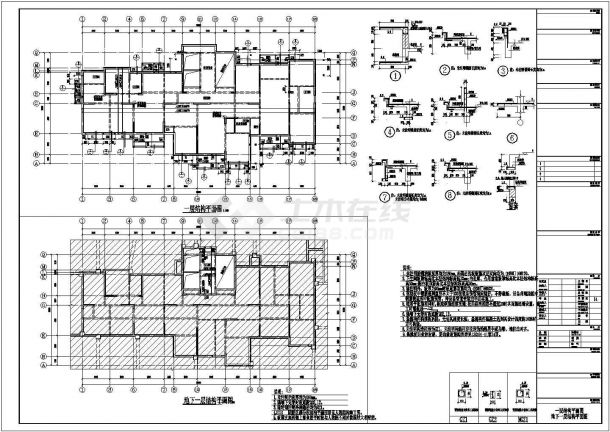 18层高层住宅楼结构施工图纸（最新出图）-图二