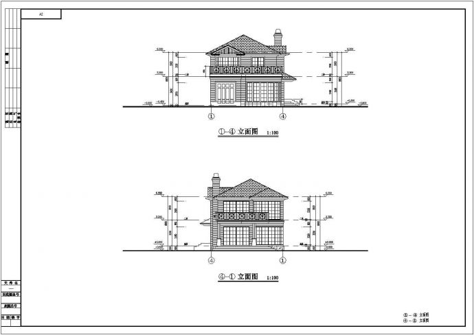 上海二层别墅式办公楼砖混结构建筑设计施工全套cad施工布置图_图1