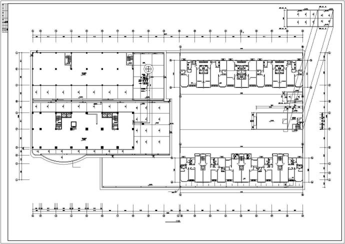 大商场水源热泵空调系统cad施工设计图_图1