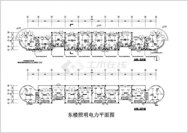 某商业建筑强弱电气设计CAD图纸-图二