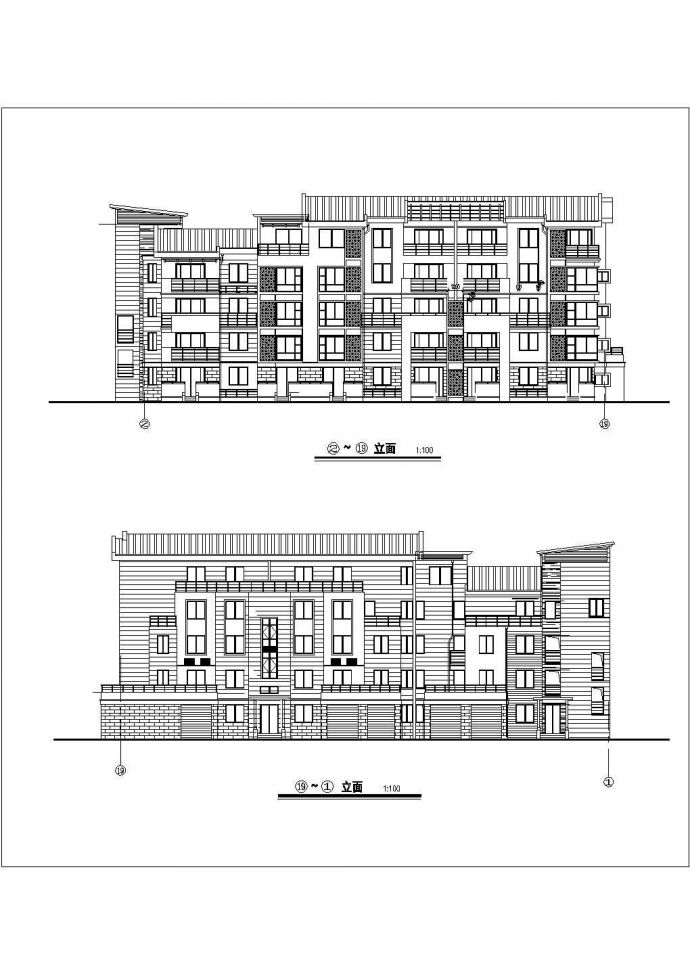 某地五层居民住宅楼建筑施工方案图_图1