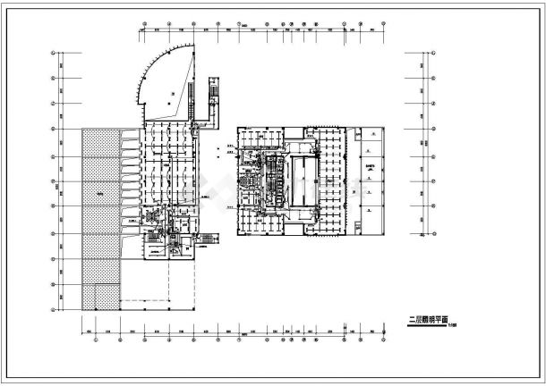 某商贸大厦建筑电气施工CAD图纸-图二