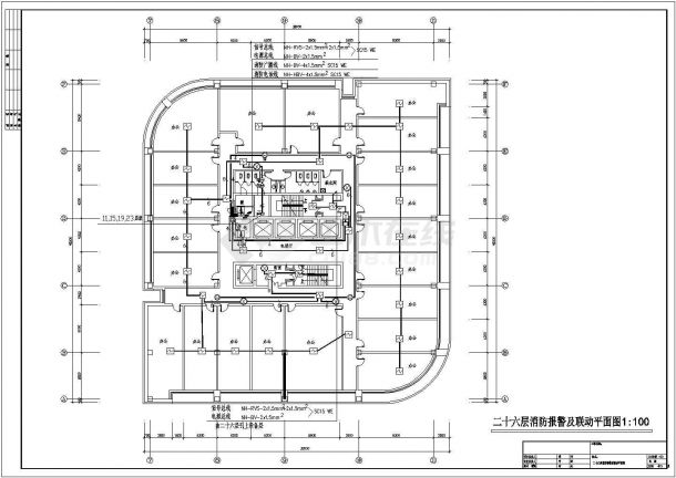 某科技商业综合楼电气设计CAD图-图二