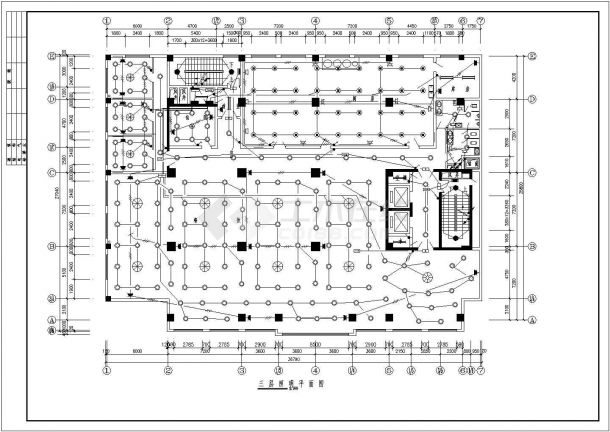 多层综合楼建筑电气照明设计平面图-图二