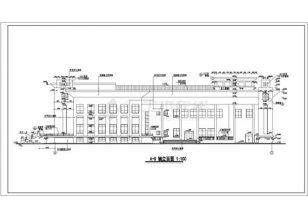最新整理的大学礼堂建筑CAD设计图纸-图一