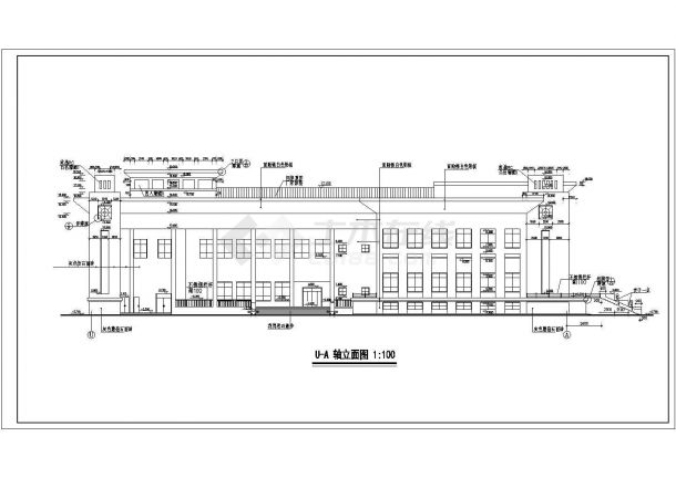 最新整理的大学礼堂建筑CAD设计图纸-图二
