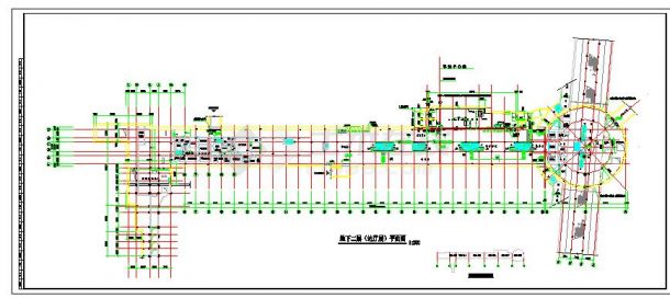 最新的小型的地铁车站建筑CAD设计图纸-图二