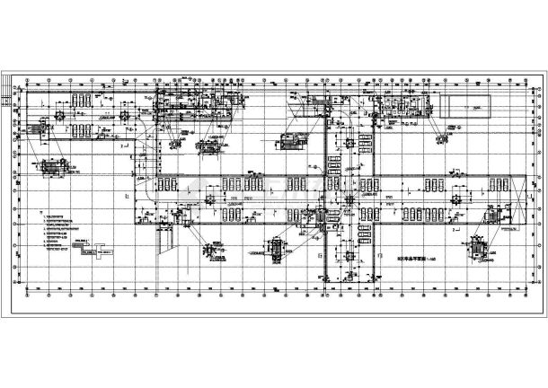 小型的地下车库建筑CAD施工图纸-图一