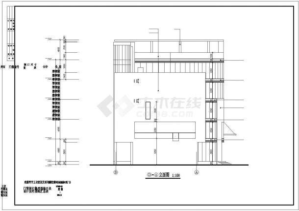 某建筑面积2156.35平米五层框架结构乙类工业厂房建筑设计图纸（含设计说明）-图一