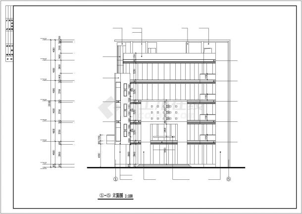 某建筑面积2156.35平米五层框架结构乙类工业厂房建筑设计图纸（含设计说明）-图二