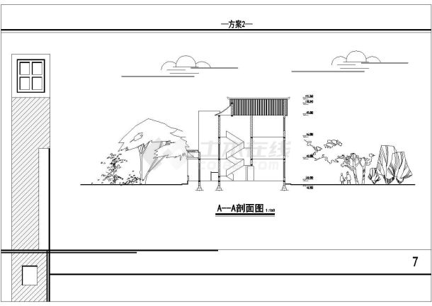 某地三层民居住宅楼建筑设计方案图-图一