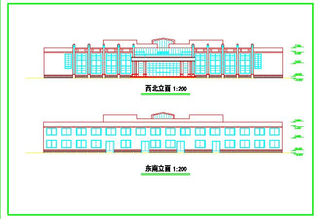 某公交车站建筑CAD设计图纸（比较详细的）