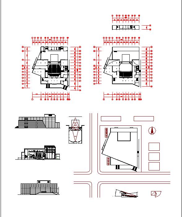小型的一套影剧院建筑CAD设计图纸_图1