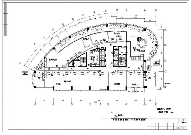 某地区办公楼中央空调设计CAD图纸-图二