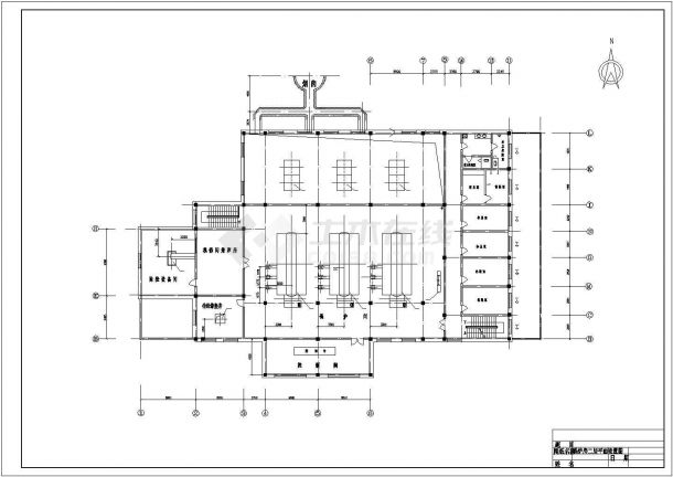 某地区小区锅炉房工艺设计CAD图纸-图一