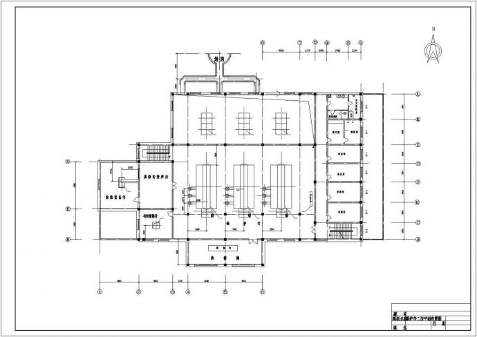 某地区小区锅炉房工艺设计CAD图纸_图1