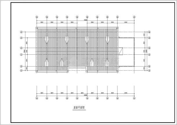 某四层铁路用房建筑CAD设计图纸（节点详细）-图一