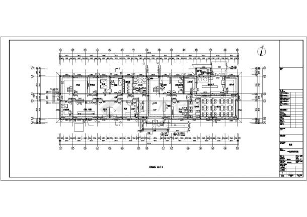 某地区医院建筑采暖设计CAD施工图-图一