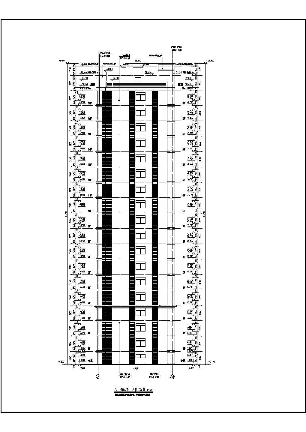17层装配式住宅楼建筑设计cad施工图（建筑说明齐全）