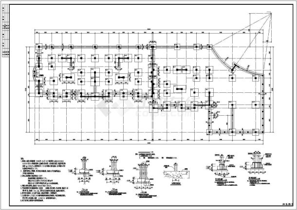 某两层底框及四层砖混结构住宅楼施工图-图一