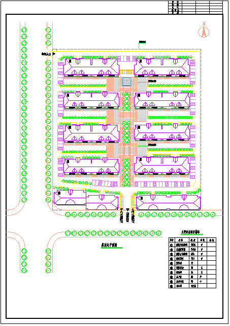 某住宅小区规划设计CAD图纸（带效果图）-图二