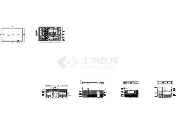 阿贵锅贴室内装饰CAD施工图-图一