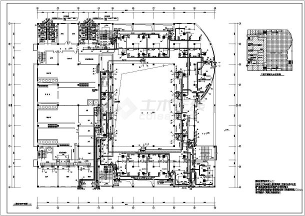 某地区学校学生食堂VRV空调系统设计图-图二