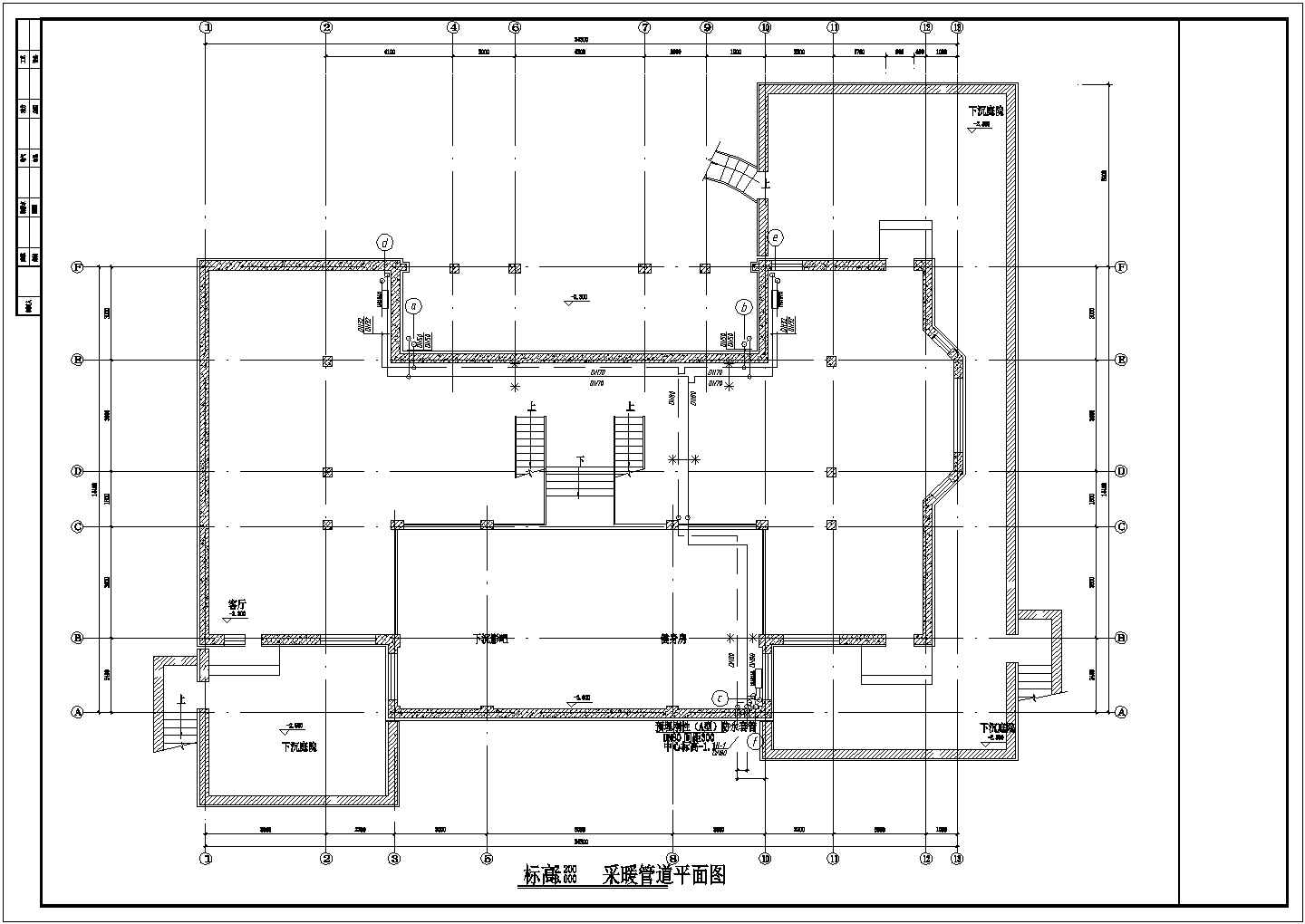 某地区建筑采暖供热设计施工CAD图