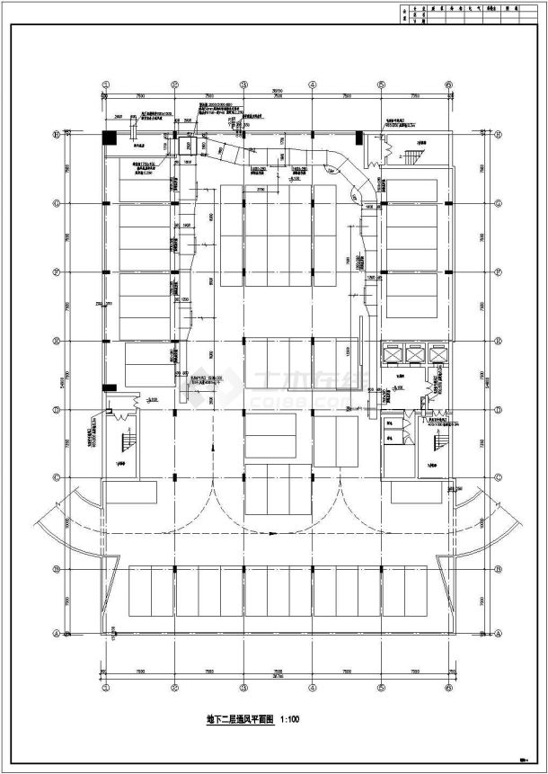 某单位空调系统设计施工CAD图（全套）-图一