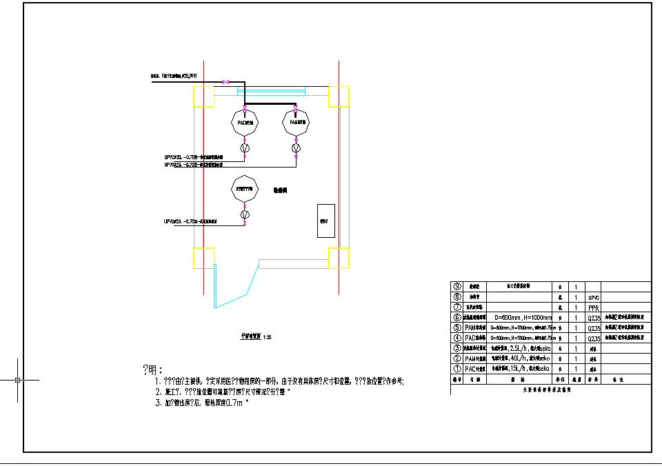 某社区污水处理站CAD设计图