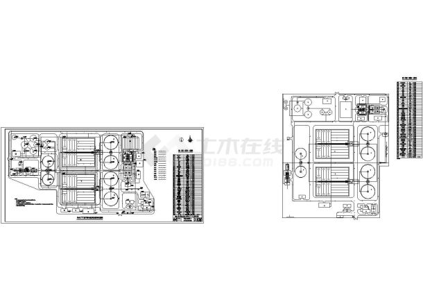 污水厂厂区平面布置图及管线布置图-图一