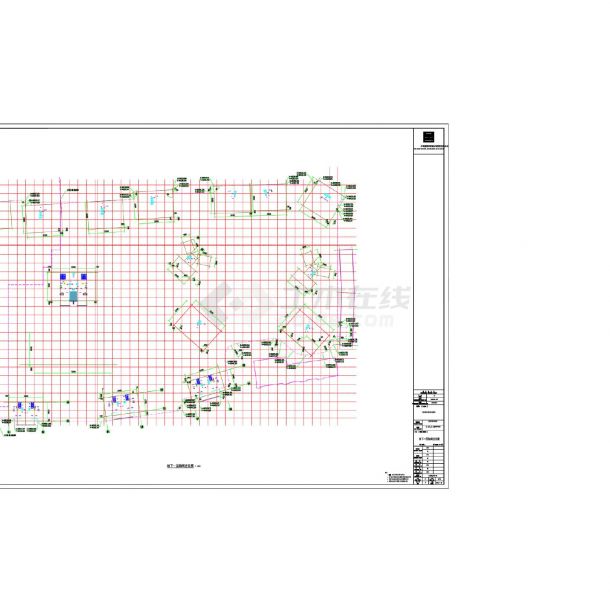 J003-（一期）地下室-地下室轴网定位图CAD-图二