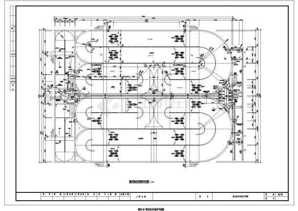 氧化池及污泥井平面图-图一