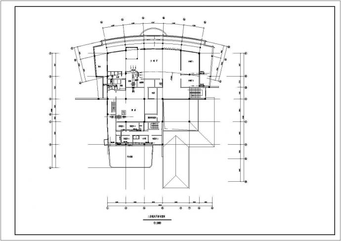 某地区娱乐会所空调设计施工CAD图_图1