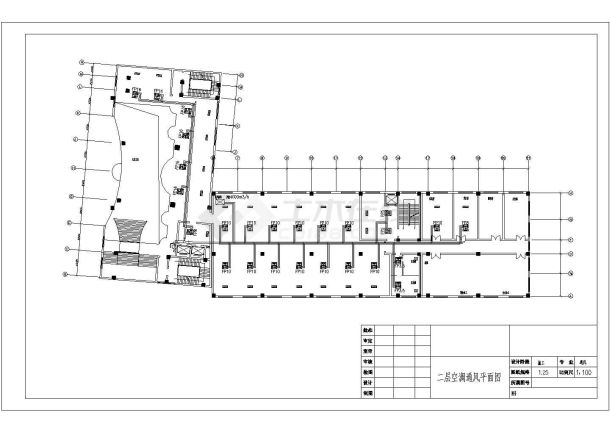 某地区宾馆建筑空调设计平面施工图-图二