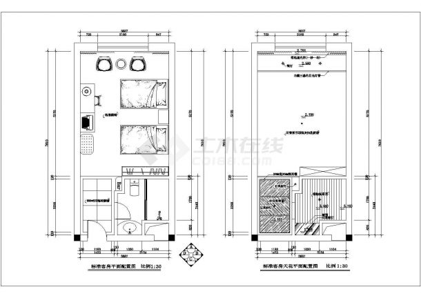 某大型酒店建筑详细改造装修施工图纸-图一