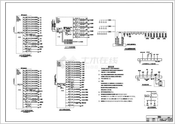 一整套大型电影院电气设计CAD施工图（带部分暖通图纸）-图二