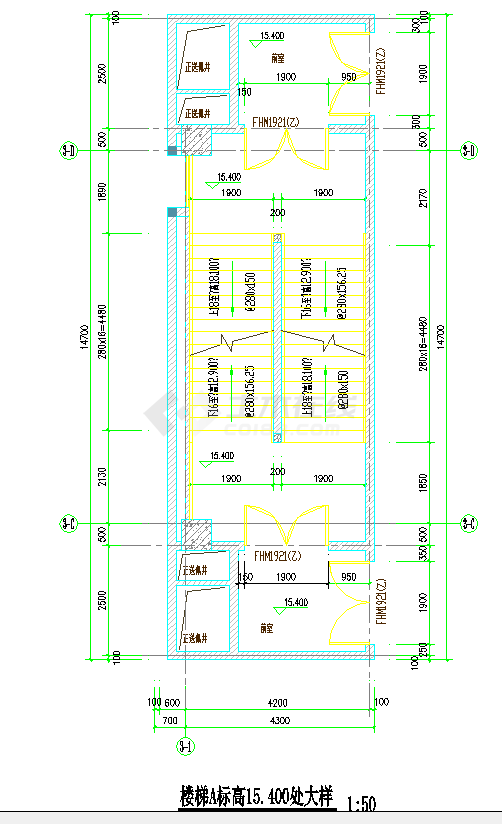 某地区五层商业综合楼建筑施工图（3号楼）-图二