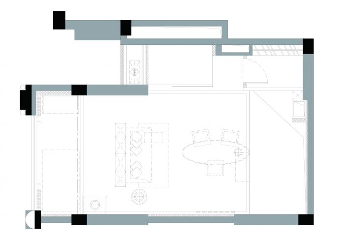 成都中德英伦联邦loft办公室全套设计实景图_图1