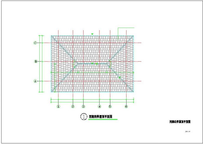 实用岗亭设计施工cad平立面布置方案图_图1