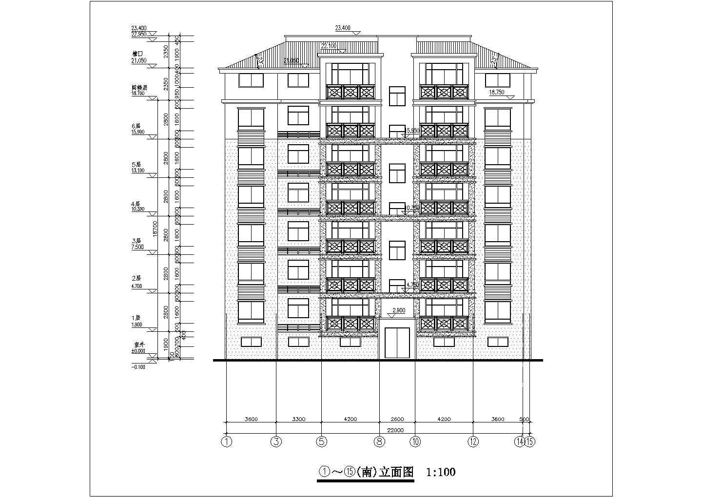 七层框架结构住宅楼全套建筑毕业设计（含建筑cad图、结构cad图、平面图、网络图）