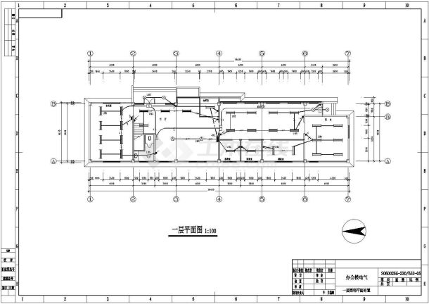 某地区办公楼建筑电气设计施工详图-图二