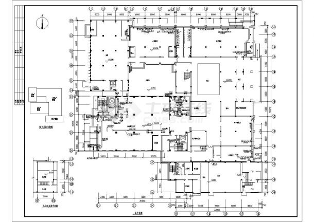 石家庄市某图书馆空调设计施工CAD图-图二