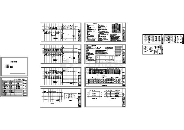 [毕业设计]宿舍及食堂建筑安装工程量预算书（施工图纸）-图一