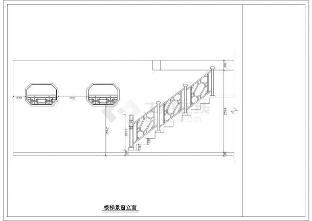 某地梅里亚中式古典大厅建筑设计图纸-图二