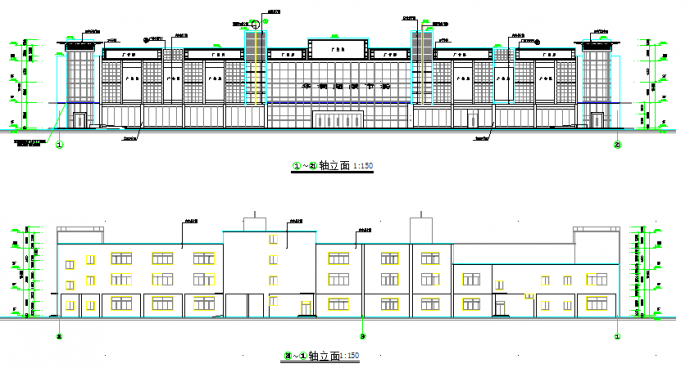 某大型超市建筑设计施工图（共12张）_图1
