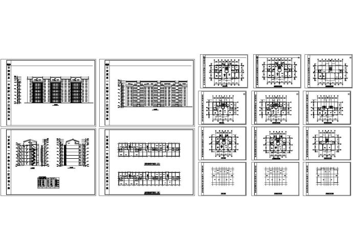 教师公寓小区全套建筑设计图_图1
