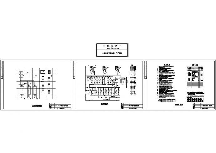 某地区燃气锅炉房设计施工暖通图纸_图1