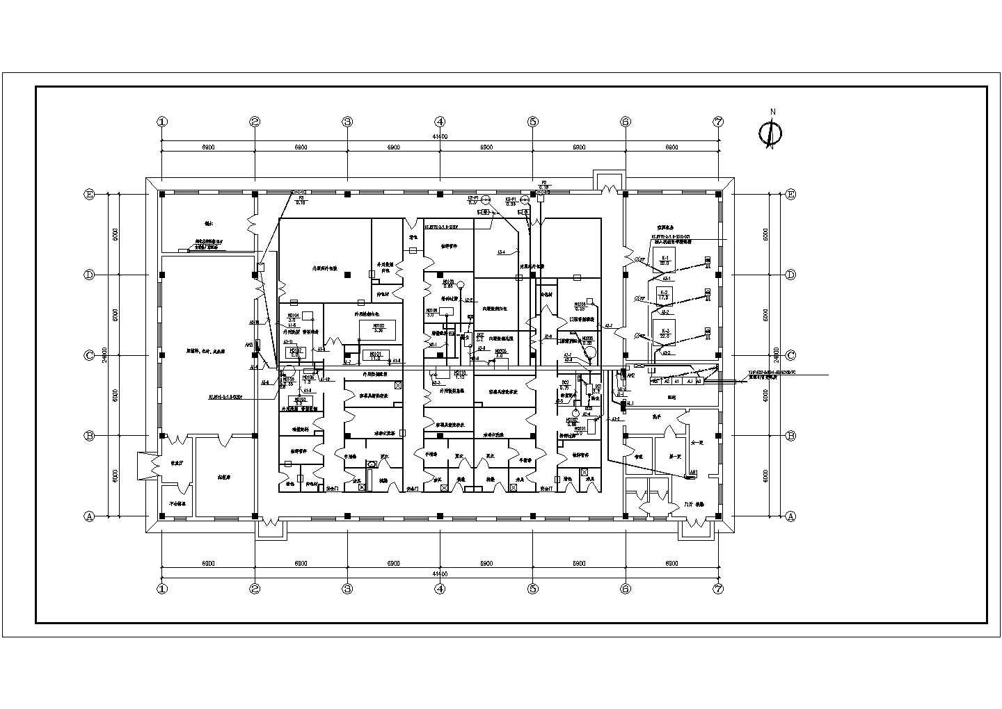 某药厂建筑全套电气设计施工平面图纸